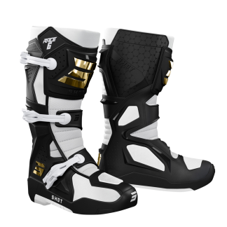 SHOT RACE 6 MOTOKROS ČIZME BLK/WHT/GLD