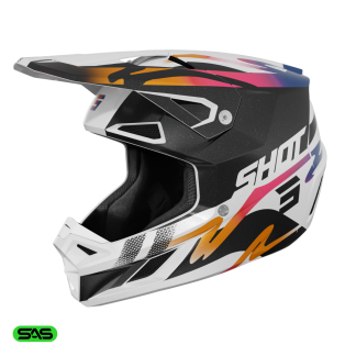SHOT SPEED MOTOKROS KACIGA BLK/WHT